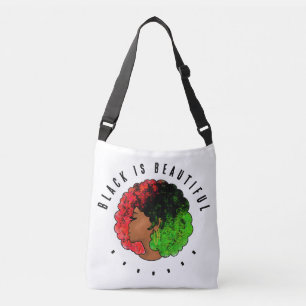 Sac Ajustable Fille noire panafricaine femme rouge vert fierté a