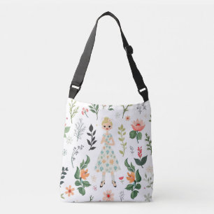 Sac Ajustable Fille parmi les fleurs
