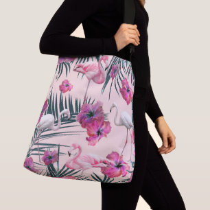 Sac Ajustable Flamant rose Hibiscus Jungle Siesta #2 #tropical