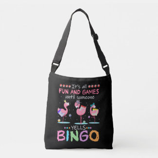 Sac Ajustable Flamant rose rose Bingo Funny Cadeau Art