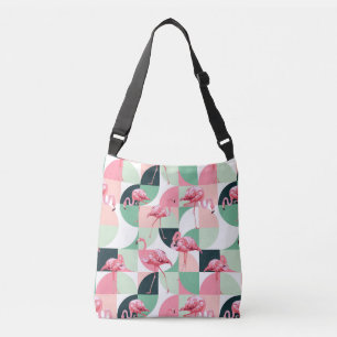 Sac Ajustable Flamant rose rose moderne Géométrique Girly Chic M