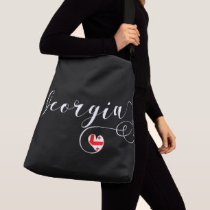 Sac Ajustable Flan géorgien à Coeur, Géorgie