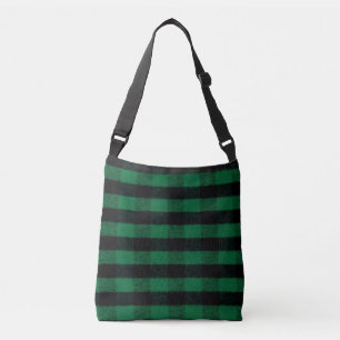 Sac Ajustable Flannel Buffalo Plaid Texture de bûcheron vert