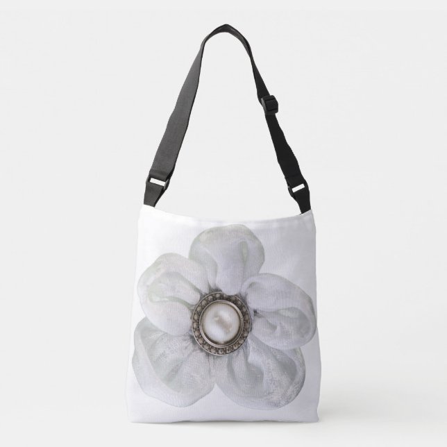 Sac Ajustable Fleur blanche (Devant)