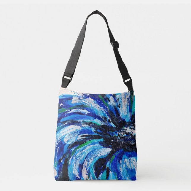 Sac Ajustable Fleur bleue (Devant)