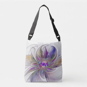 Sac Ajustable Fleur d'art Abstrait, énergique et coloré