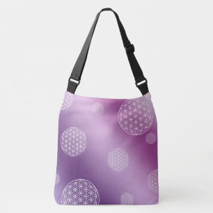 Sac Ajustable Fleur de vie violet & rose
