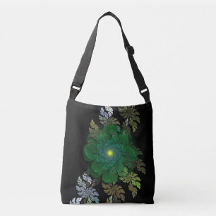 Sac Ajustable Fleur fractale verte