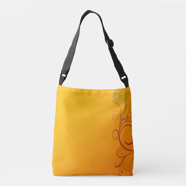 Sac Ajustable Fleur orange (Dos)