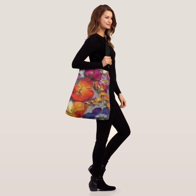 Sac Ajustable Fleurs (Sur le modèle)