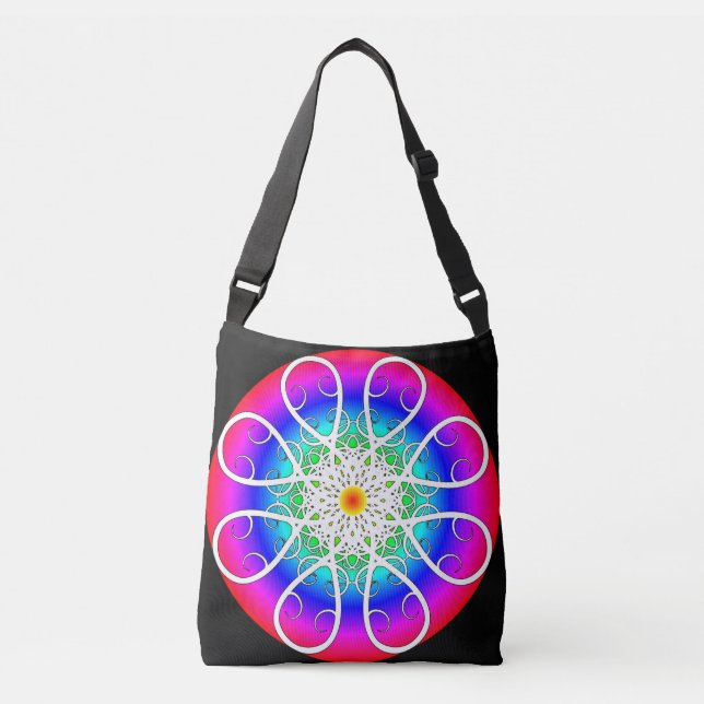 Sac Ajustable Fleurs Abstraites (Devant)