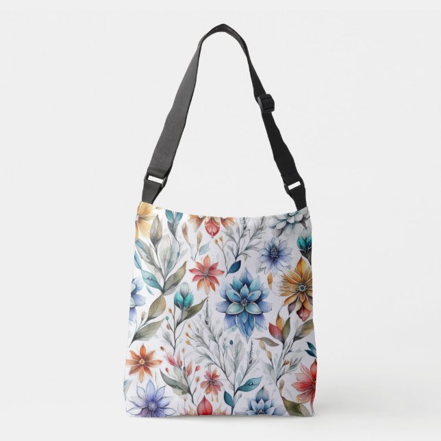 Sac Ajustable Fleurs aquarelles (Devant)