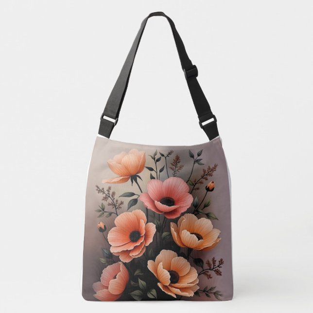 Sac Ajustable fleurs au crépuscule (Devant)