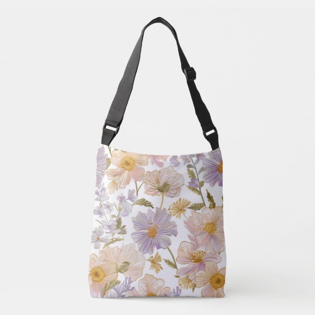 Sac Ajustable Fleurs Brodées (Devant)