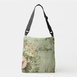 Sac Ajustable Fleurs de rose de verdure vintage