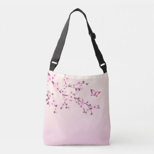 Sac Ajustable Fleurs florales de cerises Fille rose