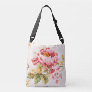 Sac Ajustable Fleurs roses et jaunes exquises. Shabby Chic Tot