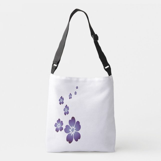Sac Ajustable Fleurs violettes (Dos)
