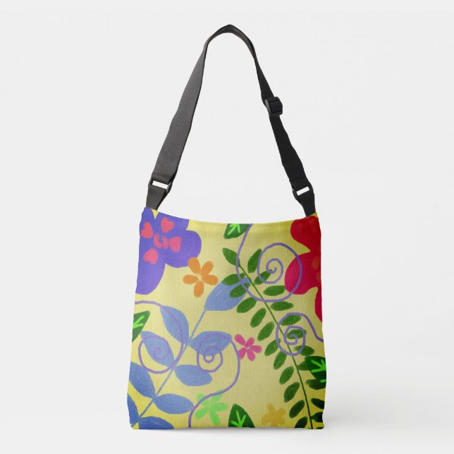 Sac Ajustable Floral Abstrait coloré (Devant)
