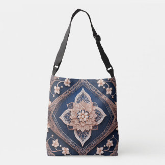 Sac Ajustable Floral Bleu Diamant Bleu Art IA