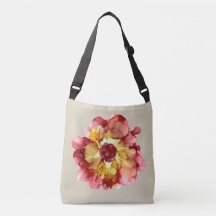 Floral Bougogne & Camellia Or Personnalisable