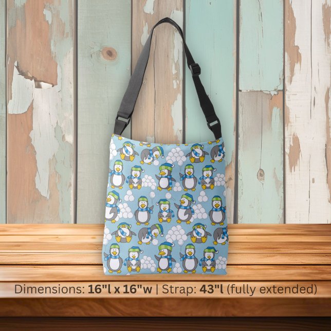 Sac Ajustable Fond de petits pingouins (Créateur téléchargé)