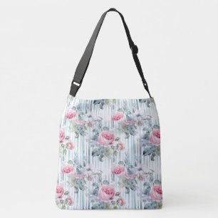 Sac Ajustable Fond floral rétro rose printemps