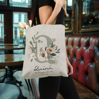 Sac Ajustable Force et Sagesse de Quinn - Monogramme Floral Bohè