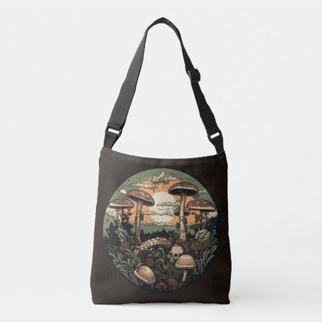 Sac Ajustable Forêt de champignons punk (Devant)