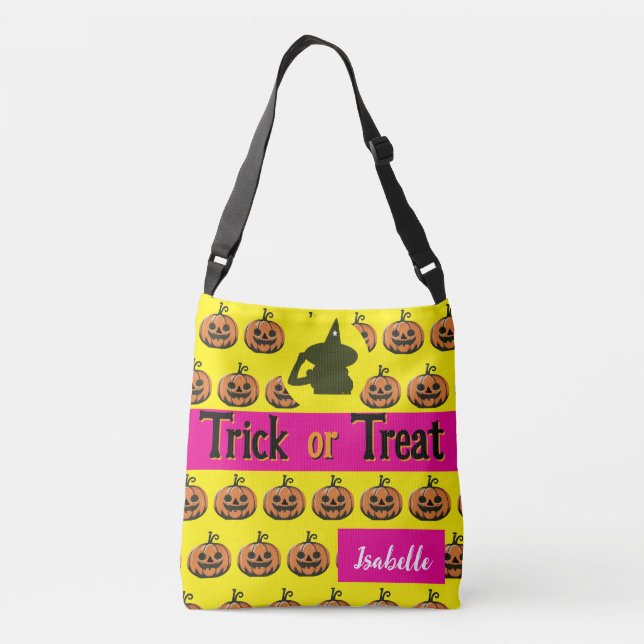 Sac Ajustable Fourre-tout allloween ruse ou nom du traitement, p (Dos)