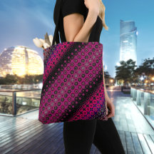Fourre-tout de Motif rose chaud Abstrait