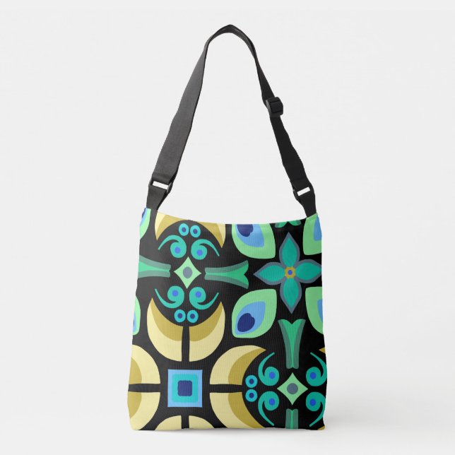 Sac Ajustable Fourre-tout de tuiles Abstraites (Devant)