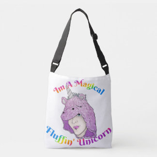 Sac Ajustable Fourre-tout magique Fluffin Unicorn All-Over-Print