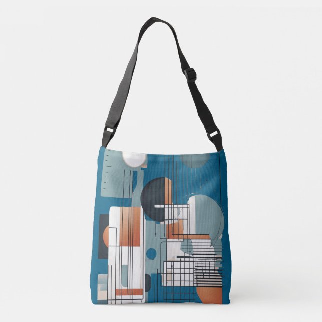 Sac Ajustable Fourre-tout minimaliste Abstrait (Dos)