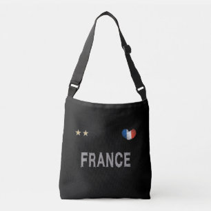 Sac Ajustable France Football Fan Chemise Coeur