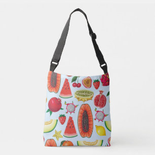 Sac Ajustable Fruits Exotiques : Imprimé tendance sans couture.