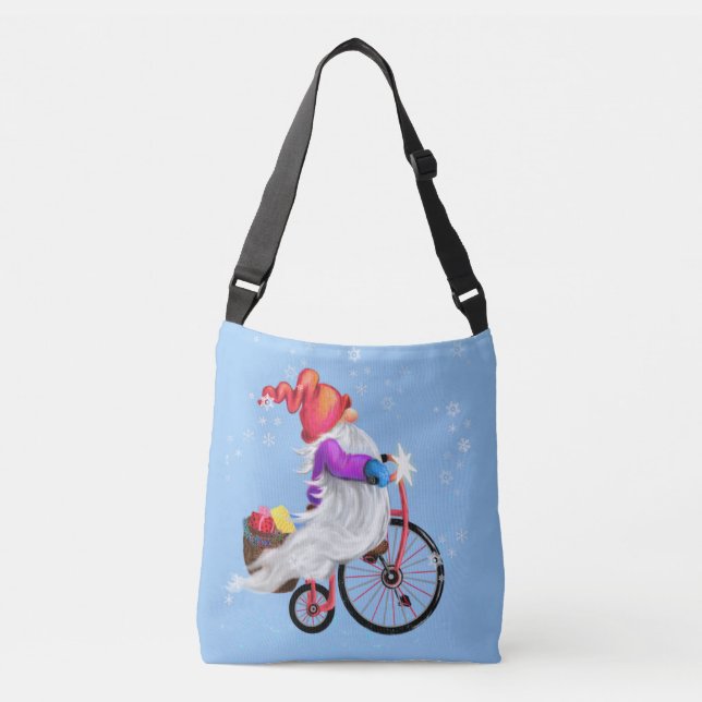 Sac Ajustable Funny Gnome with Bike and Toxits (Devant)