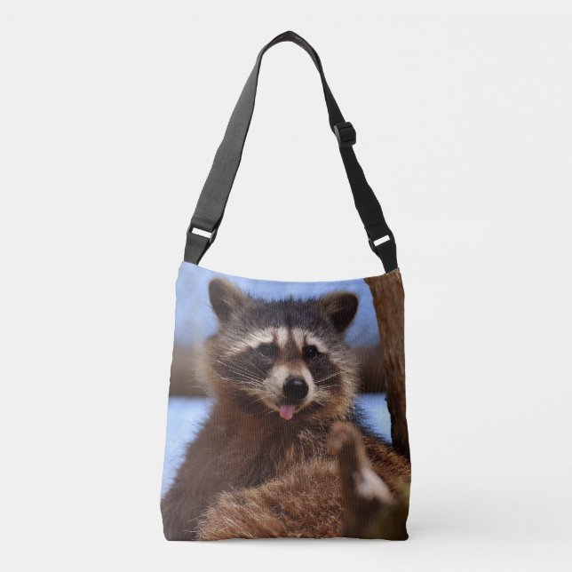 Sac Ajustable Funny Raccoon Sticking It's Tongue Out (Devant)