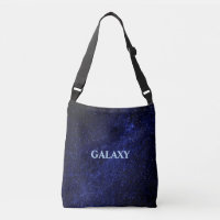 Galaxie de la voie lactée bleu marine et calligrap