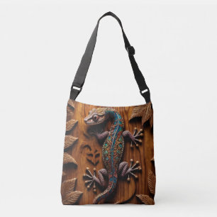 Sac Ajustable Gecko coloré en bois