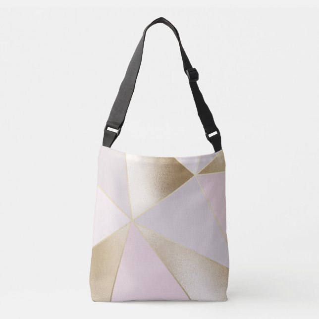 Sac Ajustable Géométrique rose or (Devant)
