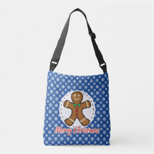 Sac Ajustable Gingerbread - Patters bleus - Merry Xmas