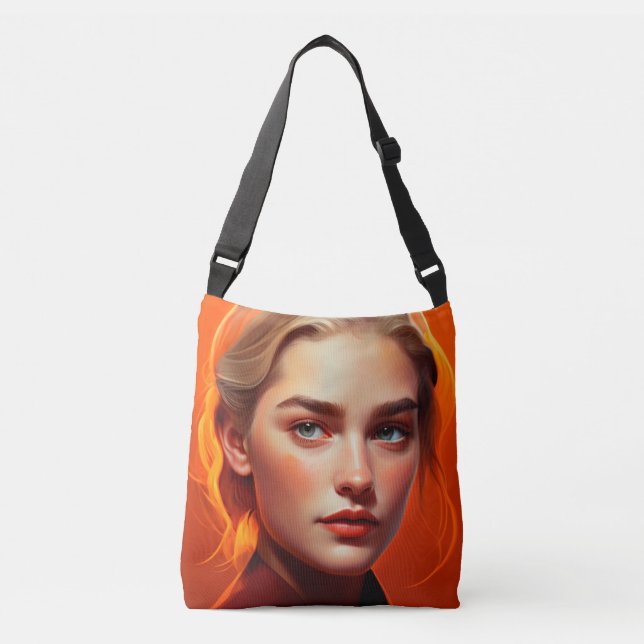 Sac Ajustable Girl with blue eyes (Devant)