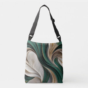 Sac Ajustable Golden Air – Émeraude et Or Flowing Abstract