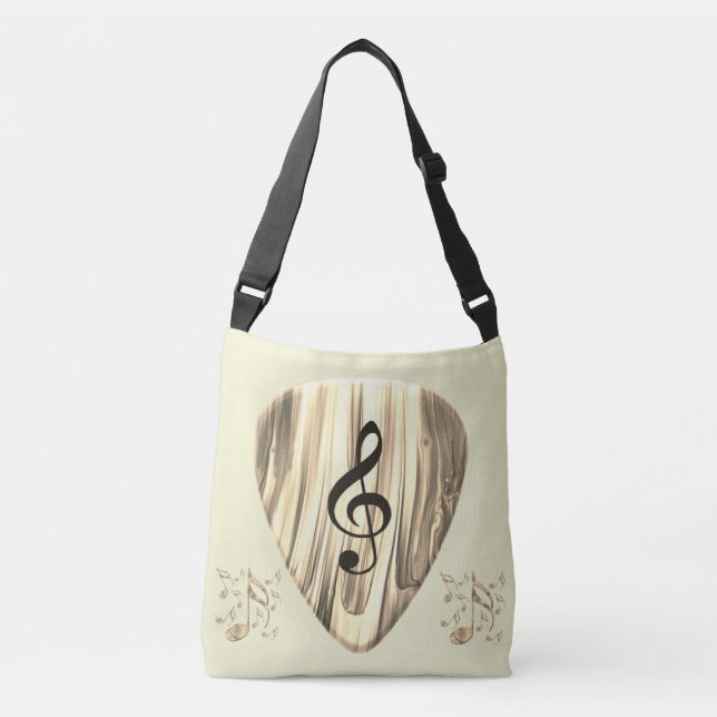 Sac Ajustable Golden Plectron - Design élégant pour les mélomane (Devant)