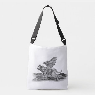 Sac Ajustable Golem Gargoyle , Design noir et blanc