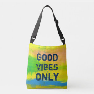 Sac Ajustable Good Vibes Ony - Art Abstrait jaune bleu