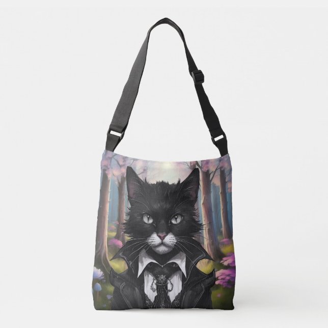 Sac Ajustable Goth chat pastel bois gothique conte de fées (Devant)