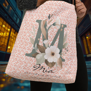 Sac Ajustable Grace florissante de Mia - Monogramme floral de Bo