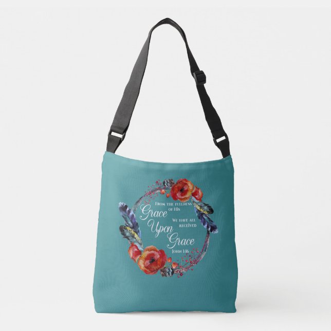 Sac Ajustable Grace On Grace John 1:16 Écriture (Devant)